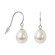 Kyoto Pearl Avery 6mm Pearl Drop Earrings 925 Sterling Silver White