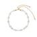 Kyoto Pearl Ansel Pearl Bracelet 18ct Gold Plated White