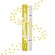 Glisten Cosmetics Yellow Spectra Pen Heart Stamp Liner